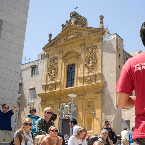 Piazza della Memoria, one of the stops on the tour.