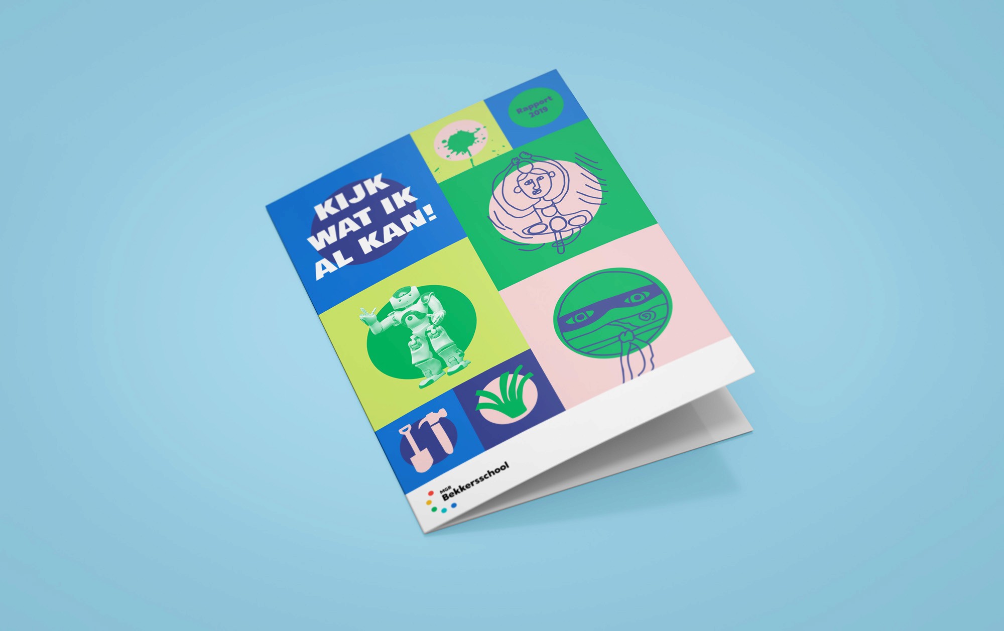 Grafisch ontwerp MGR Bekkersschool flyer