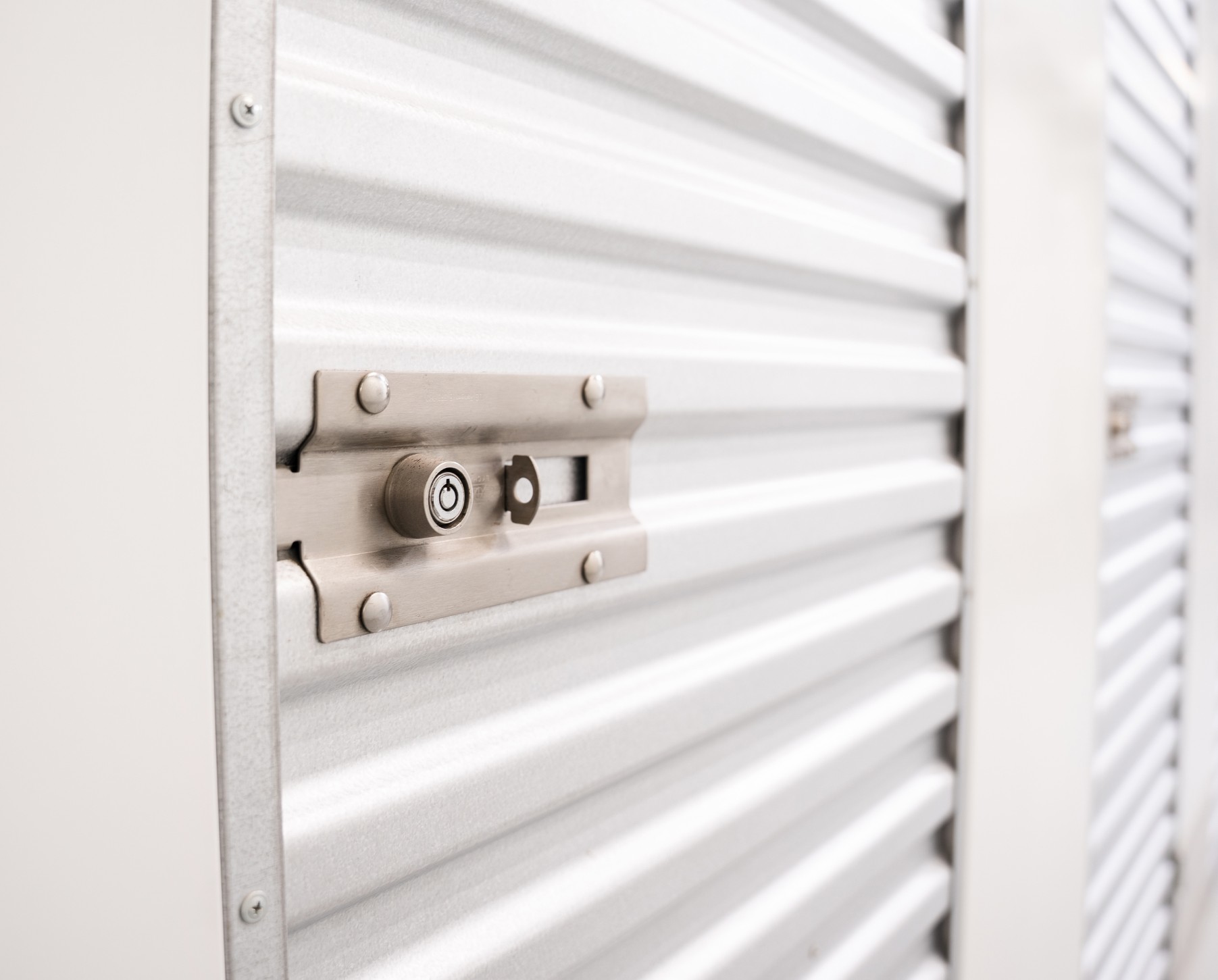 Secure latch and padlock system ensuring safety at self storage Dubai units.