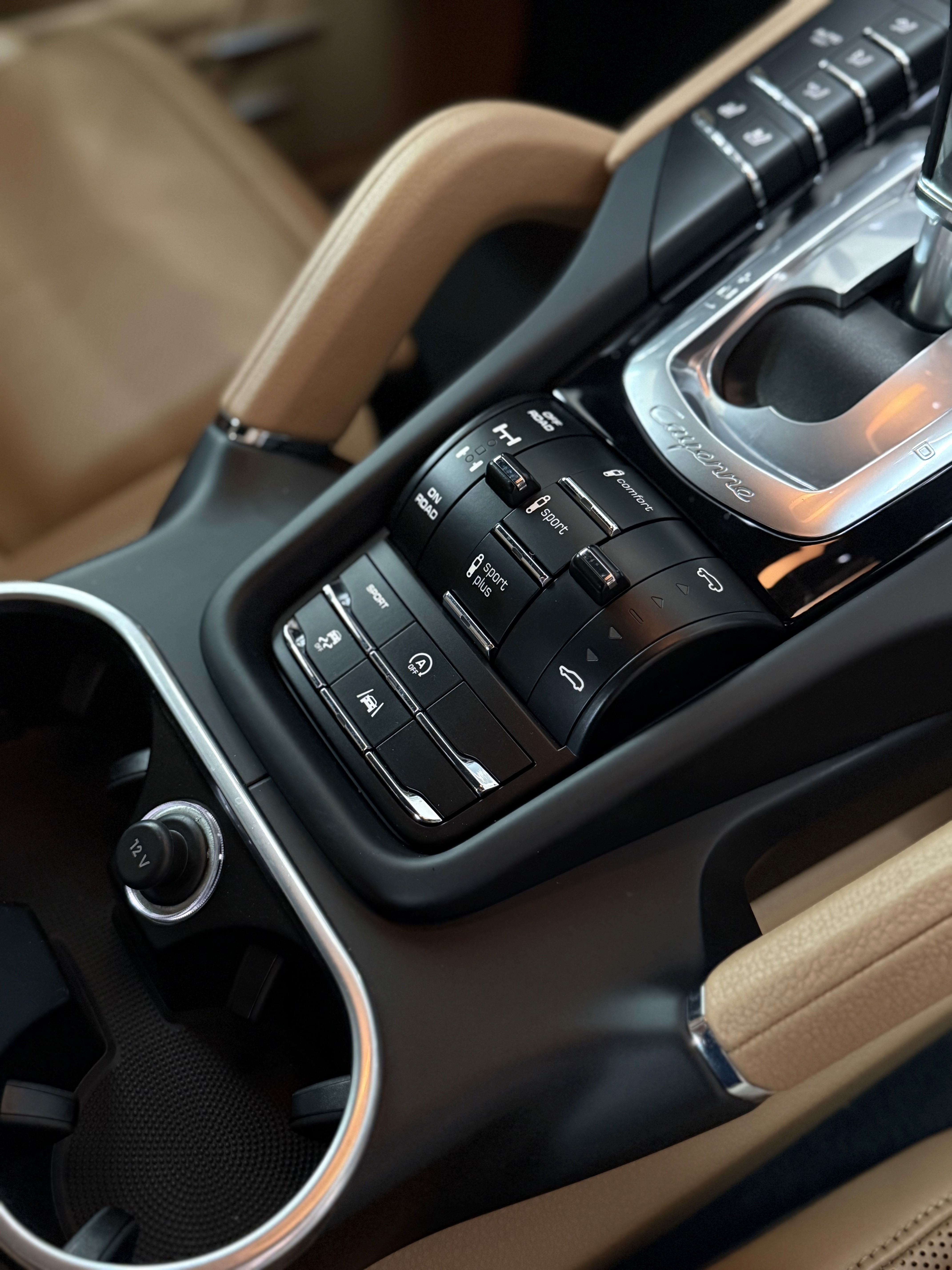 a cell phone on a car dashboard