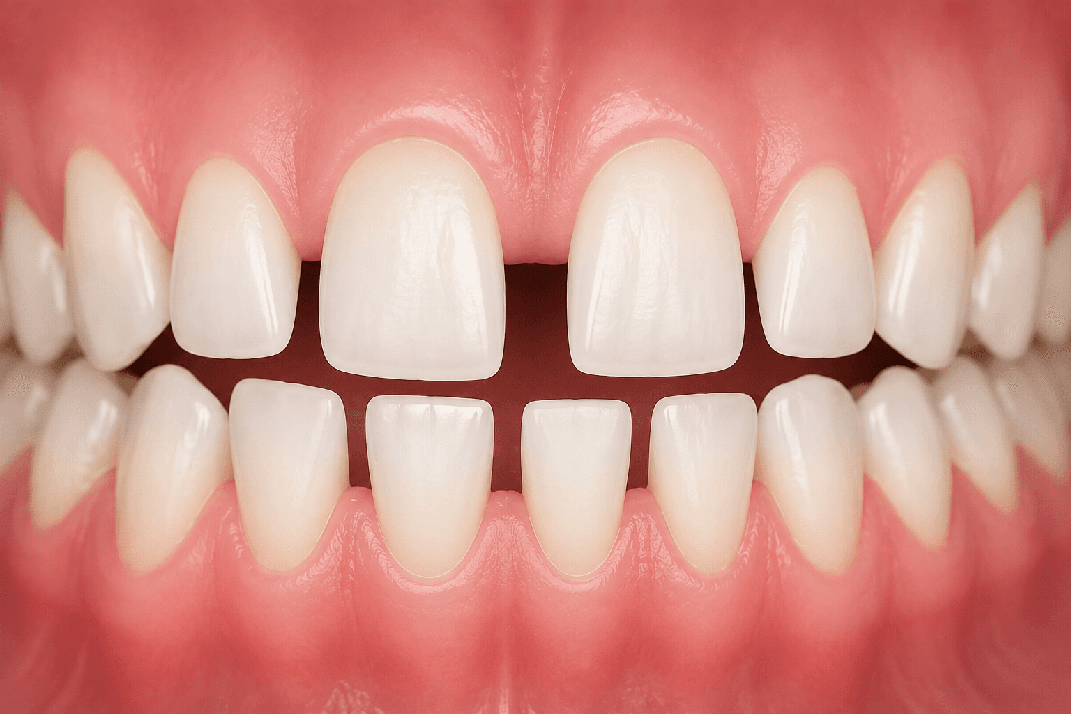 Braces for gaps between teeth