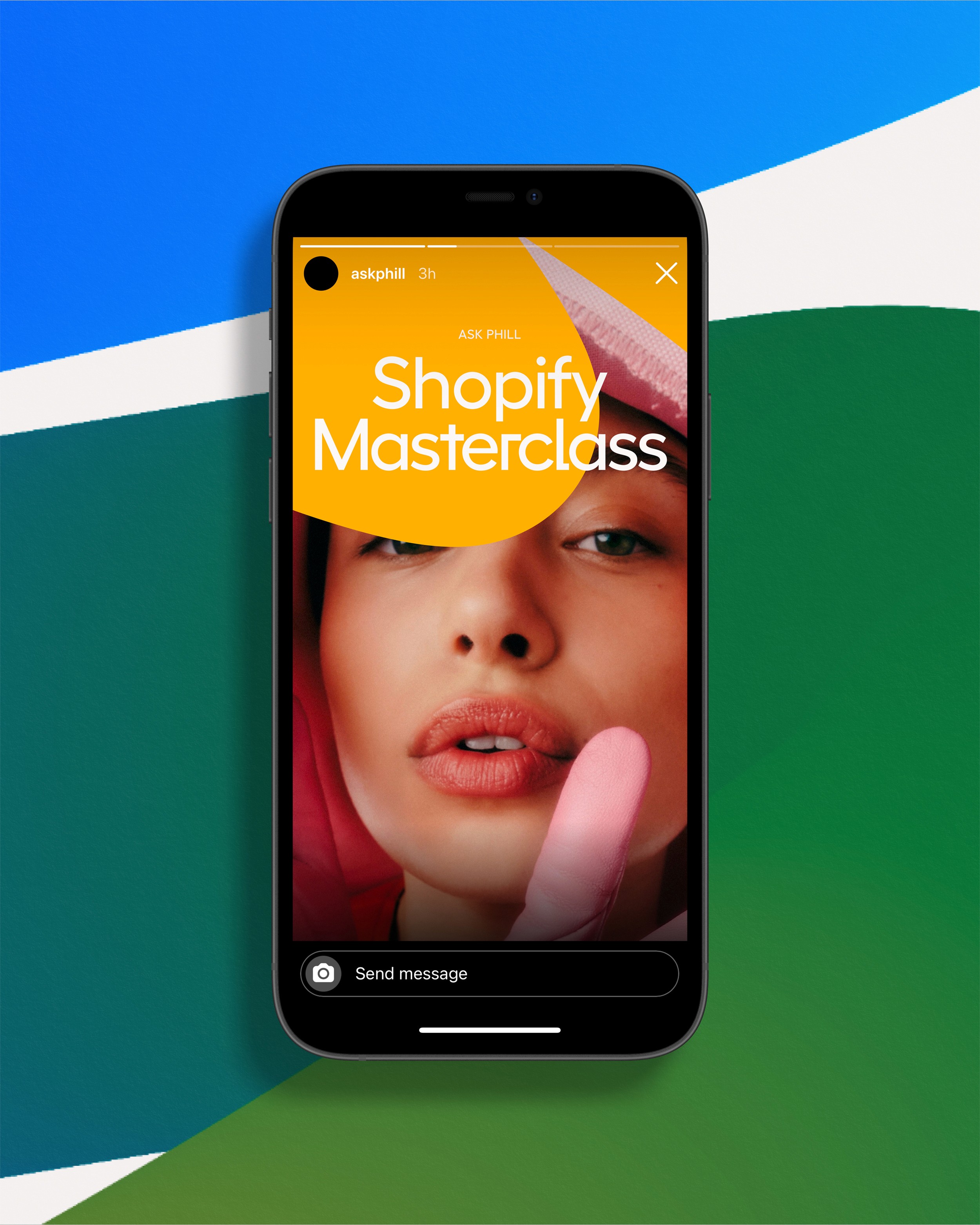 phone highlight d2csummit webiste mockup by analogue agancy