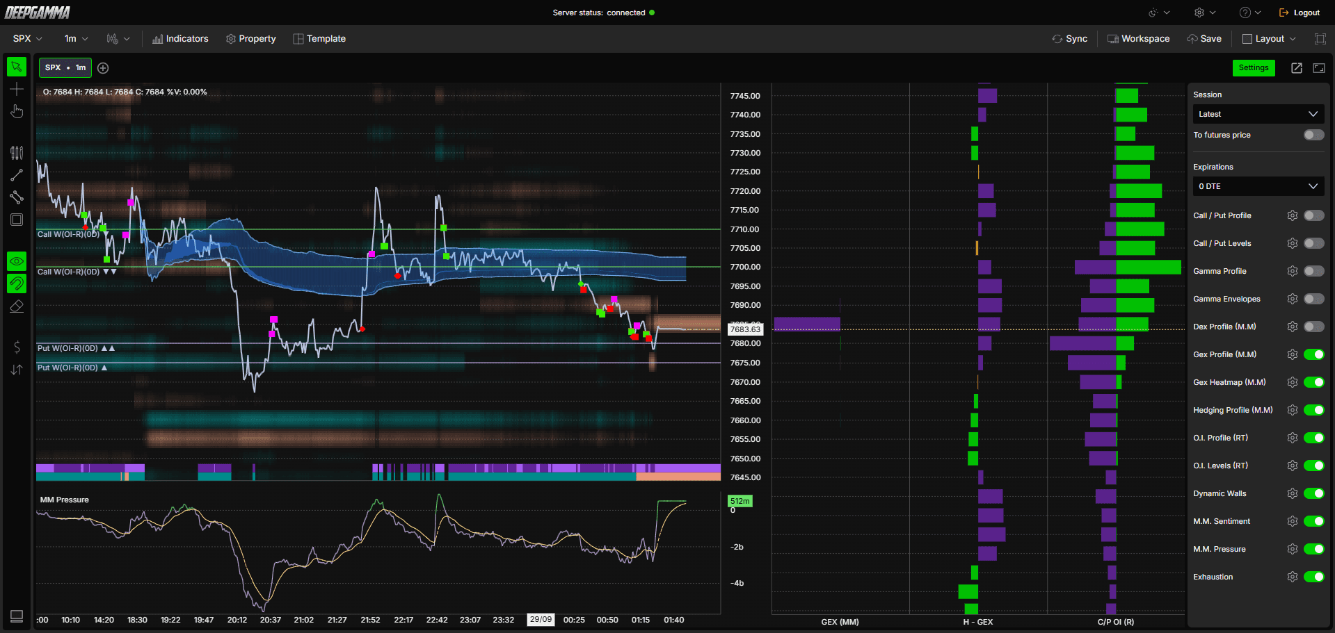 Option Dynamic Walls - DeepGamma Web. Example - How to Use Option Dynamic Walls screenshot 6.