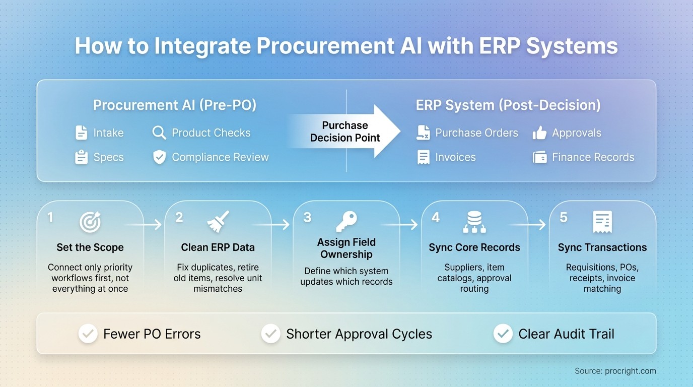 How to Integrate Procurement AI with ERP Systems: 5-Step Process