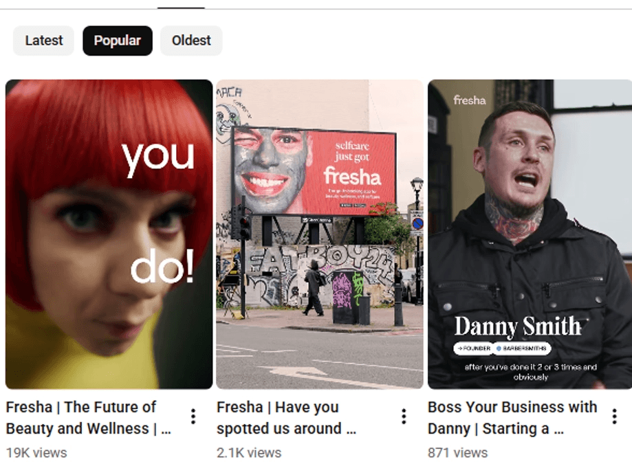 Fresha marketing spotlight