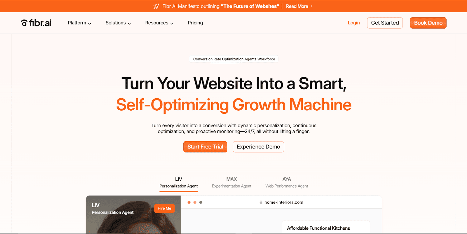 Fibr.ai: AI-driven website personalization and optimization for growth