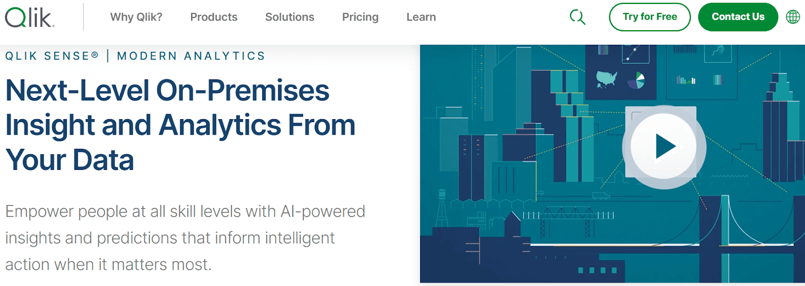 Qlik homepage