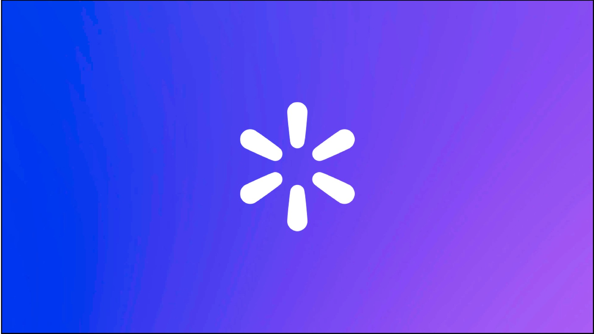 gradient blue purple background with walmart logo icon