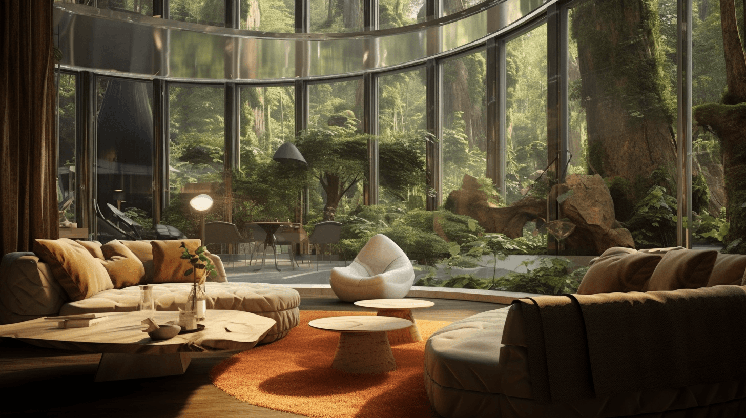 Living room with soundscapes from Odysound