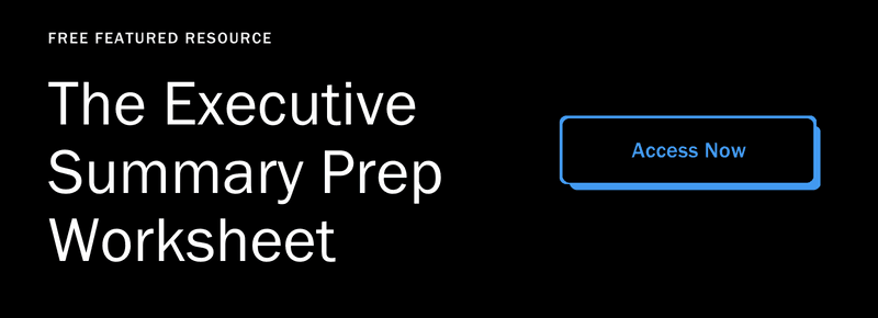 exec summary worksheet