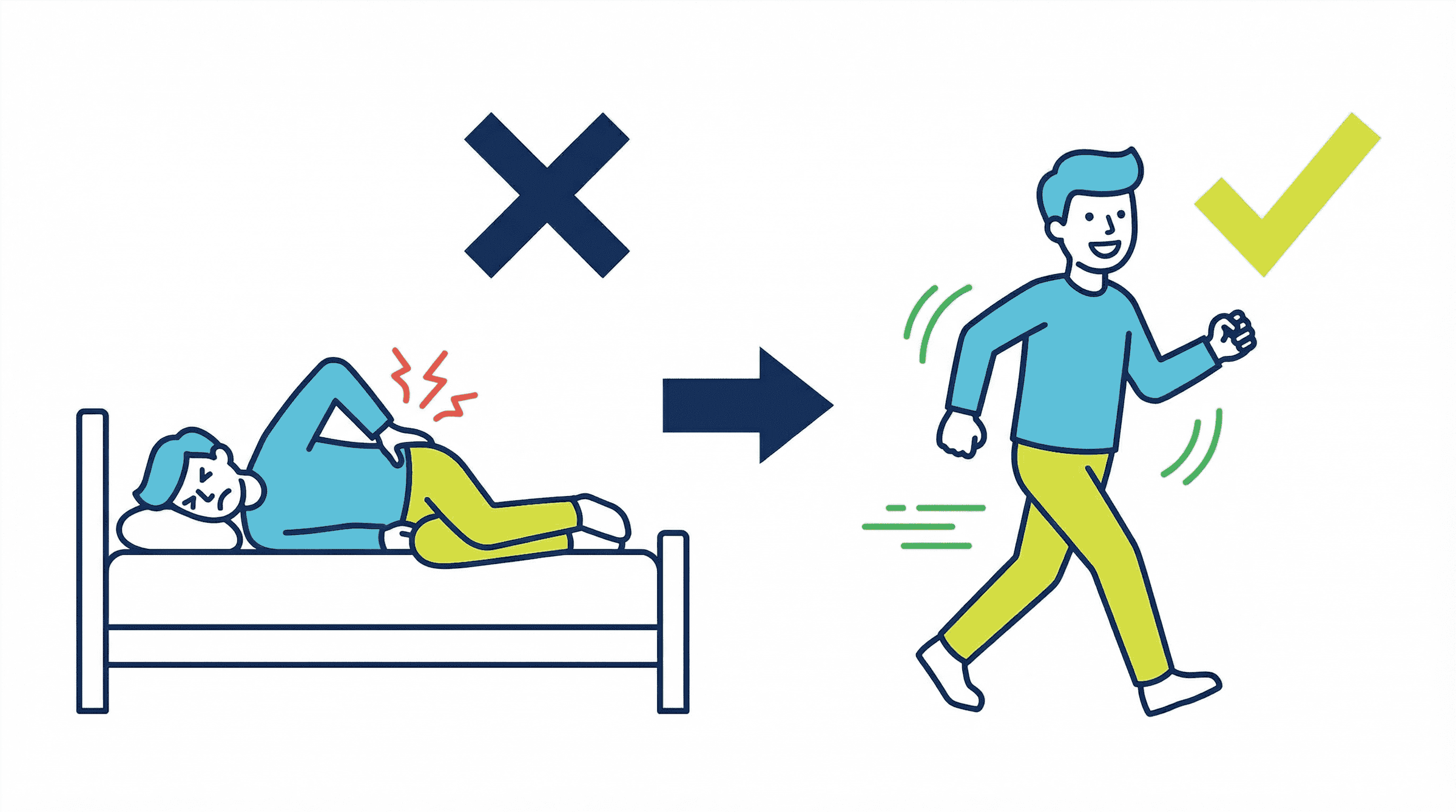 Illustration zu "bleib in Bewegung"