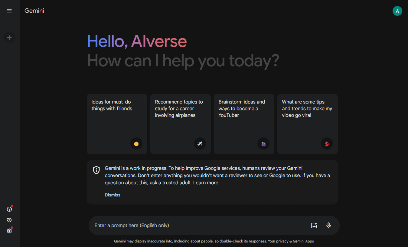 Gemini chat image input - Conversational AI-UX Interaction | #1 library