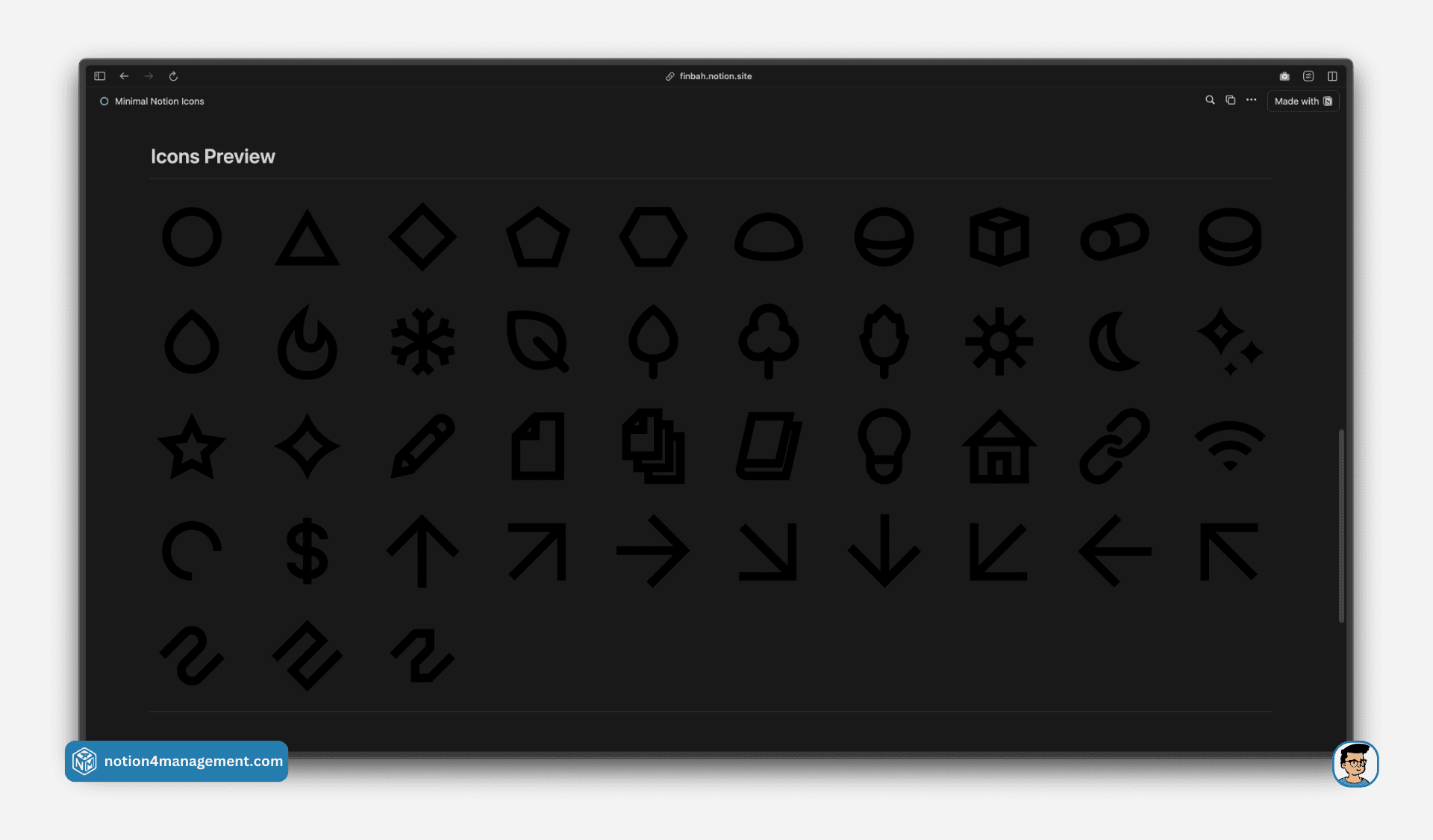 Notion icons
