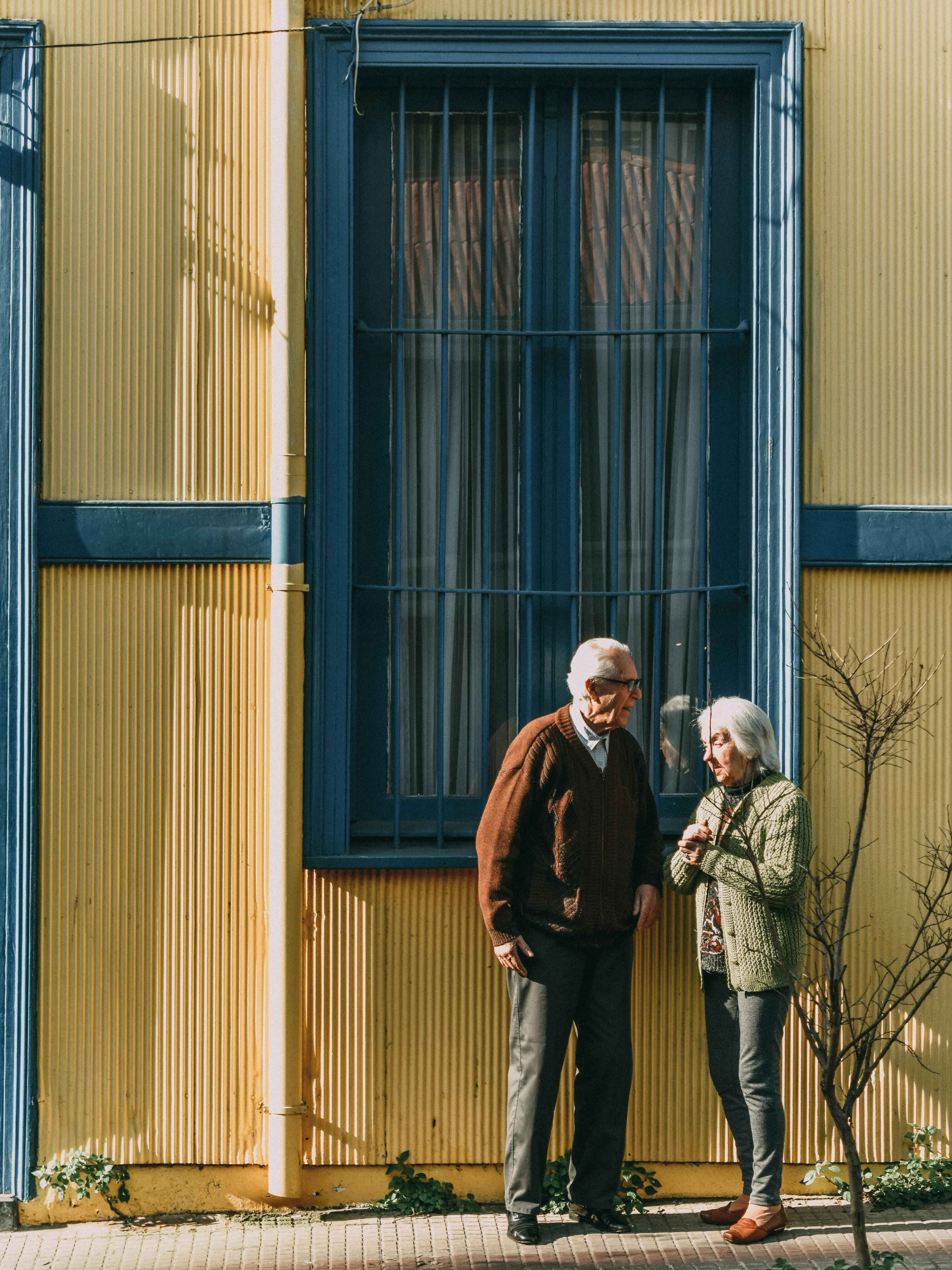 an elderly person recieving companion care