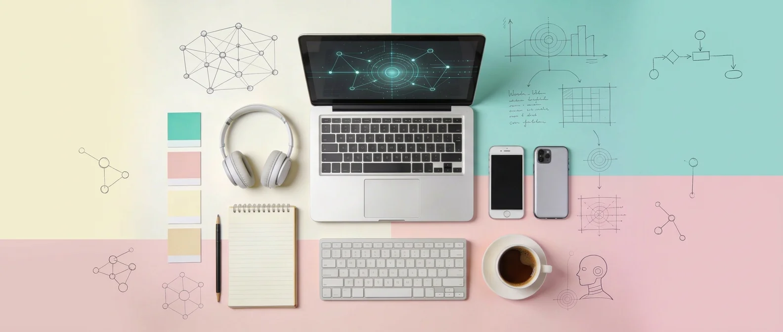 Sikte AI desktop headphones illustration