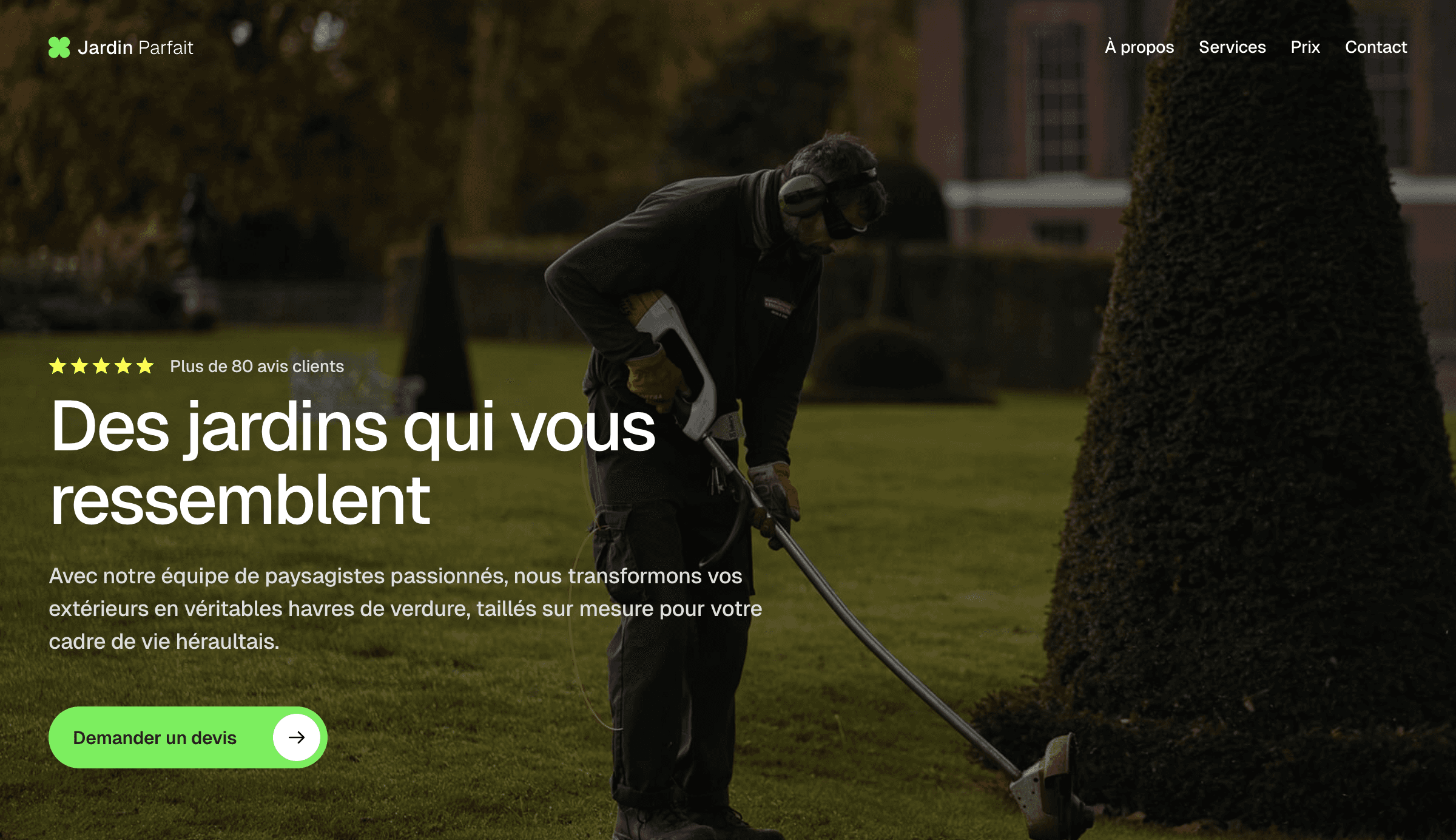 Site vitrine paysagisme Hérault – Greenora