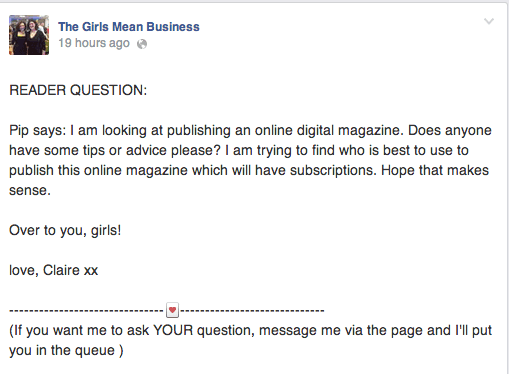 Girls mean business