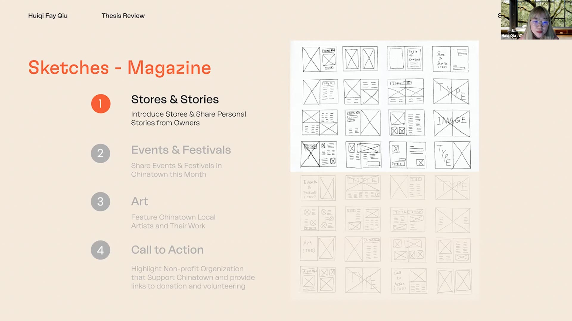 layout sketch for magazine