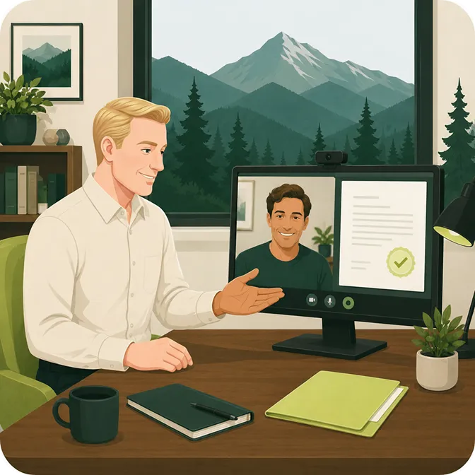 Remote online notarization session for digital document signing