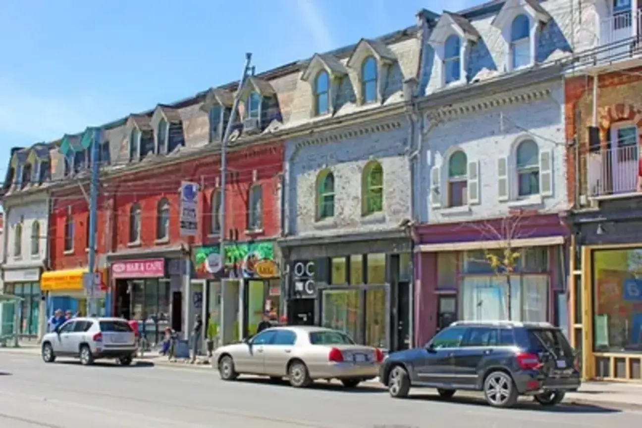 A colourful street on Queen West. 