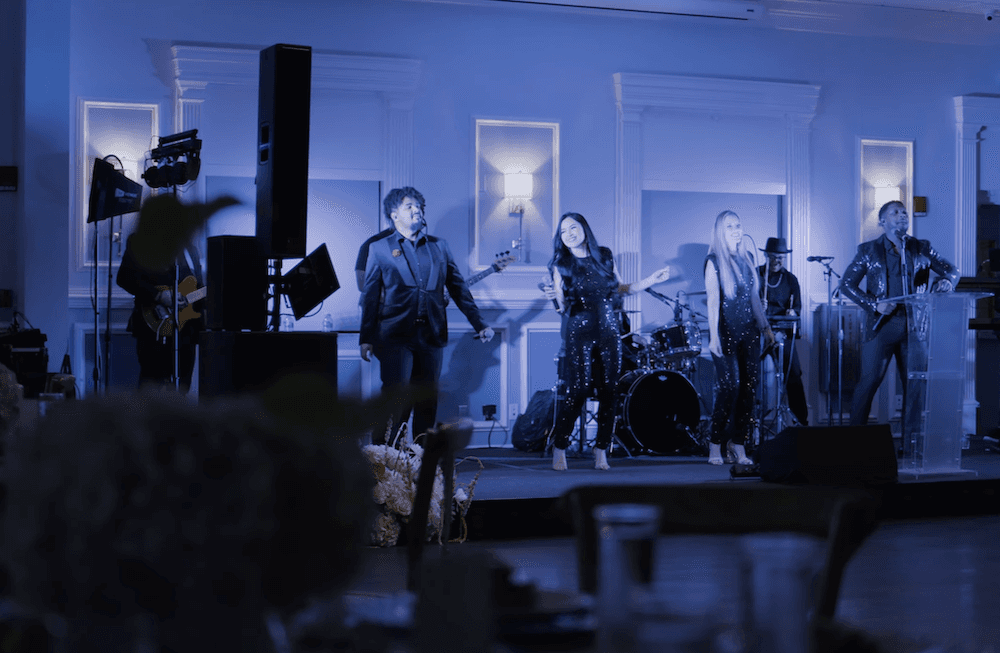 Film shot of live event concert.