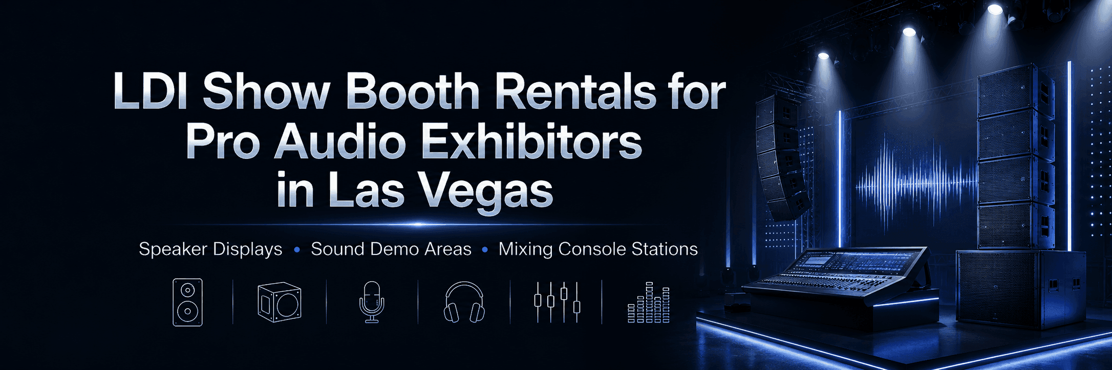 LDI pro audio booth rentals Las Vegas