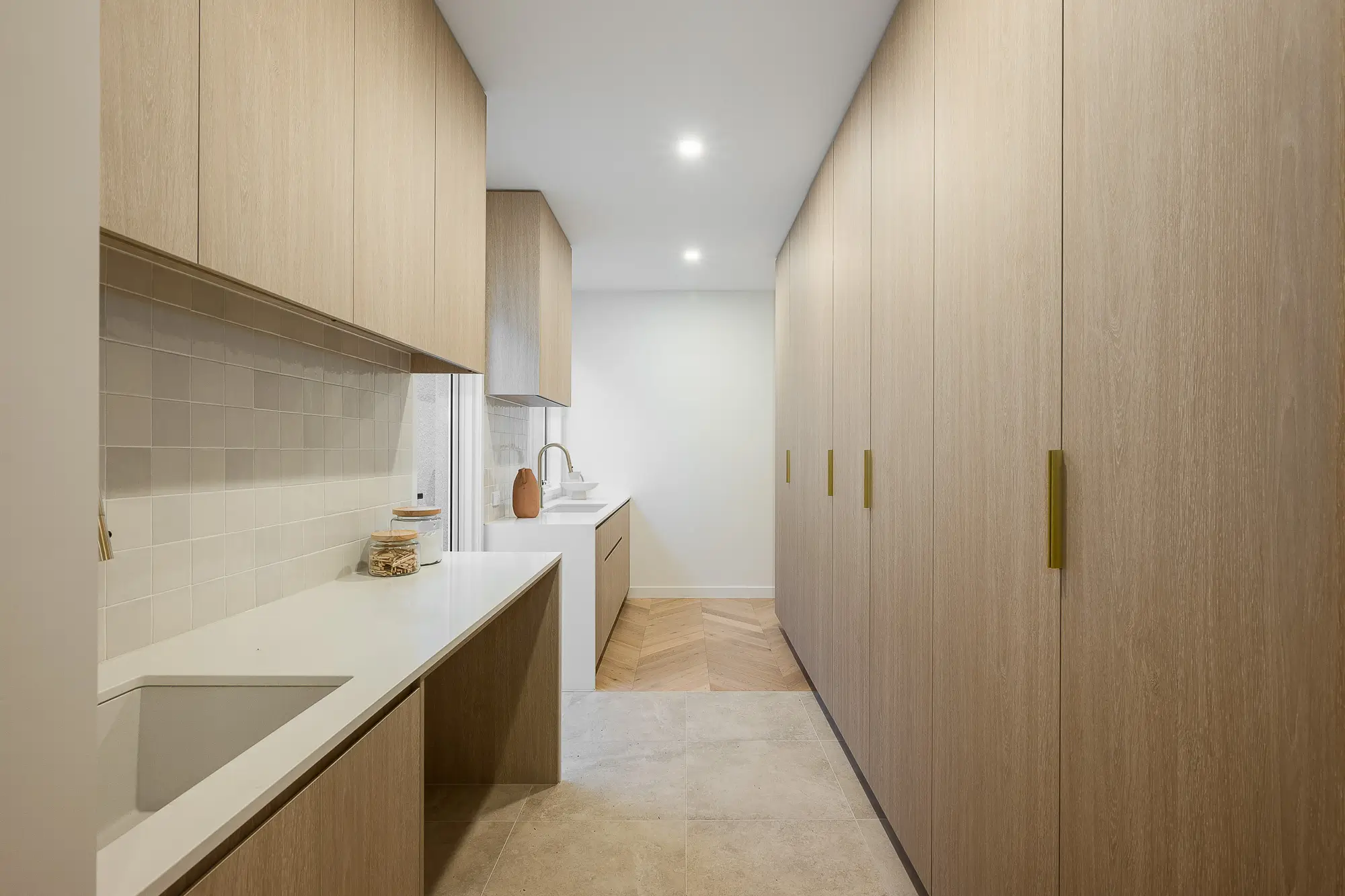 Butlers pantry with plenty of storage