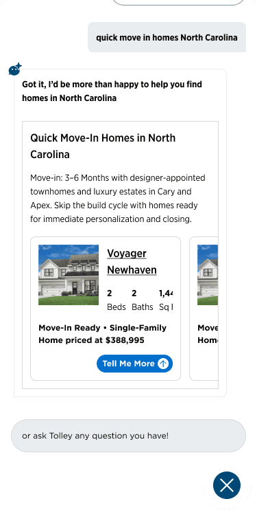 Giving Tolley a 2 dimensional inquiry of location and timeline
