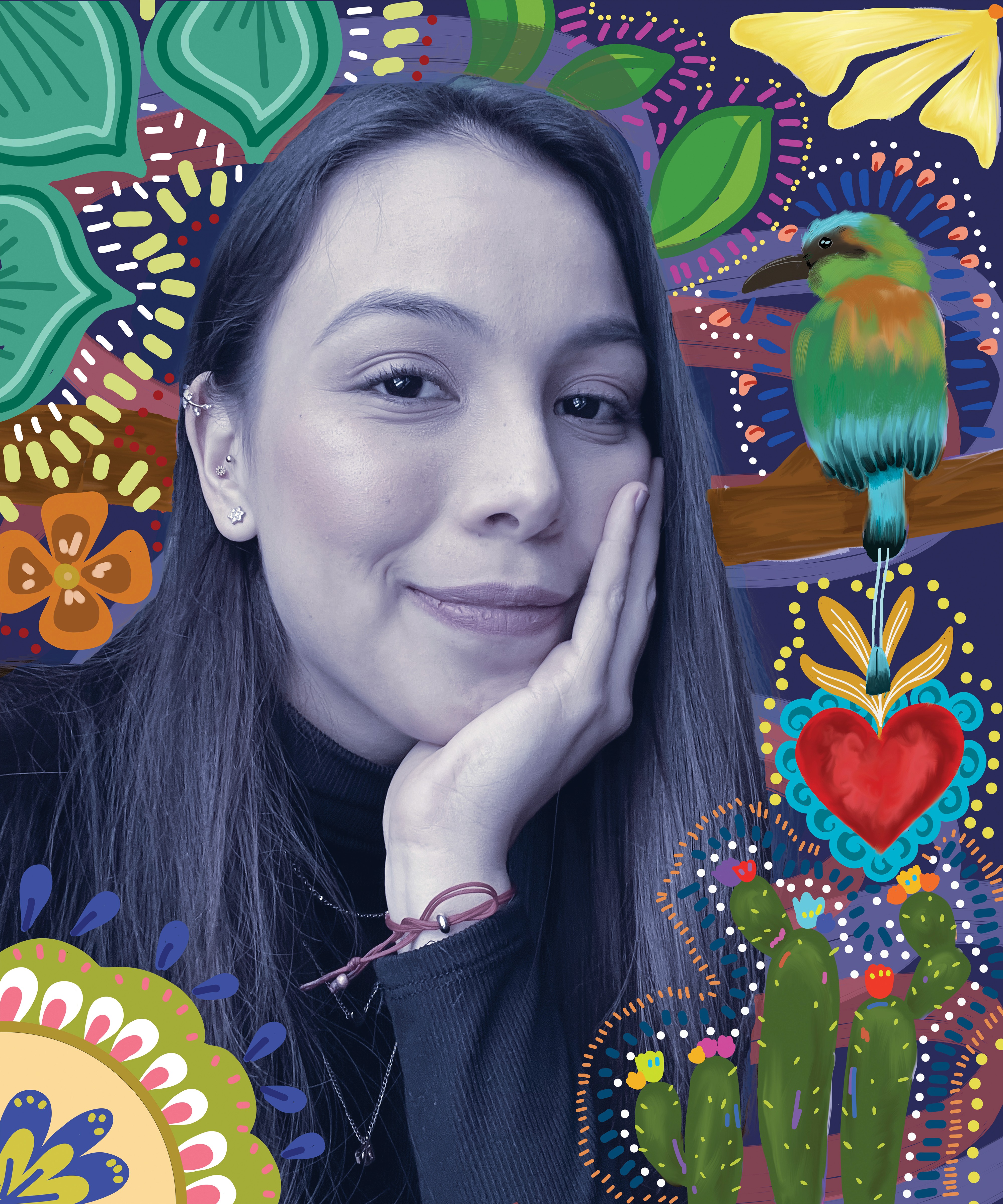 Black and white portrait of a man