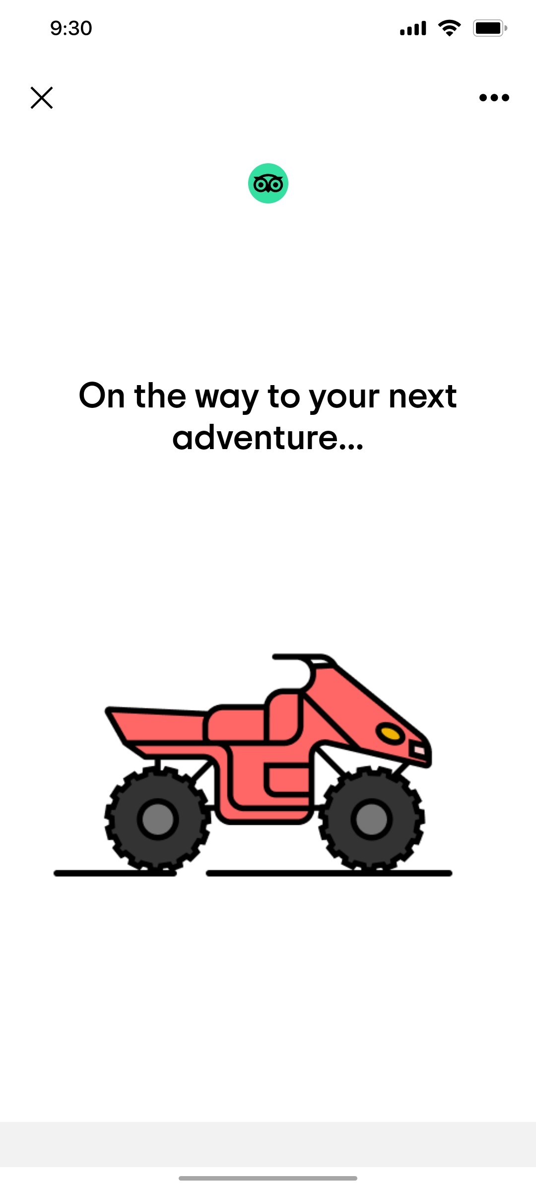 Tripadvisor Adventure Page Screen