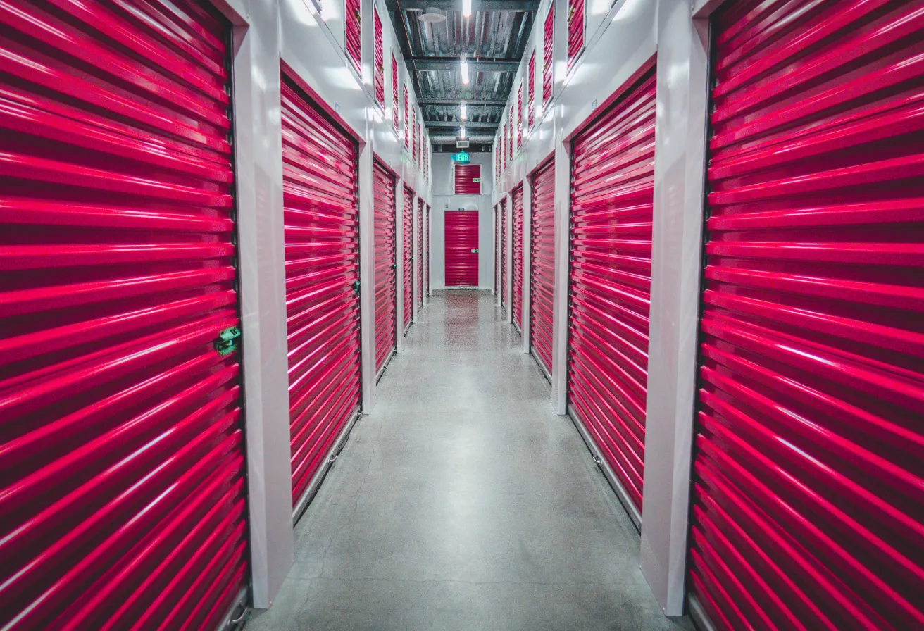 purple shutter doors