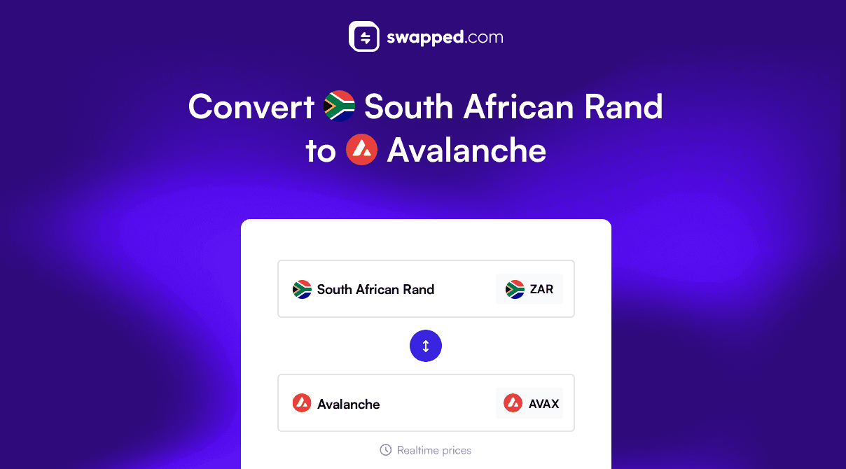 Convert South African Rand (ZAR) to Avalanche (AVAX)