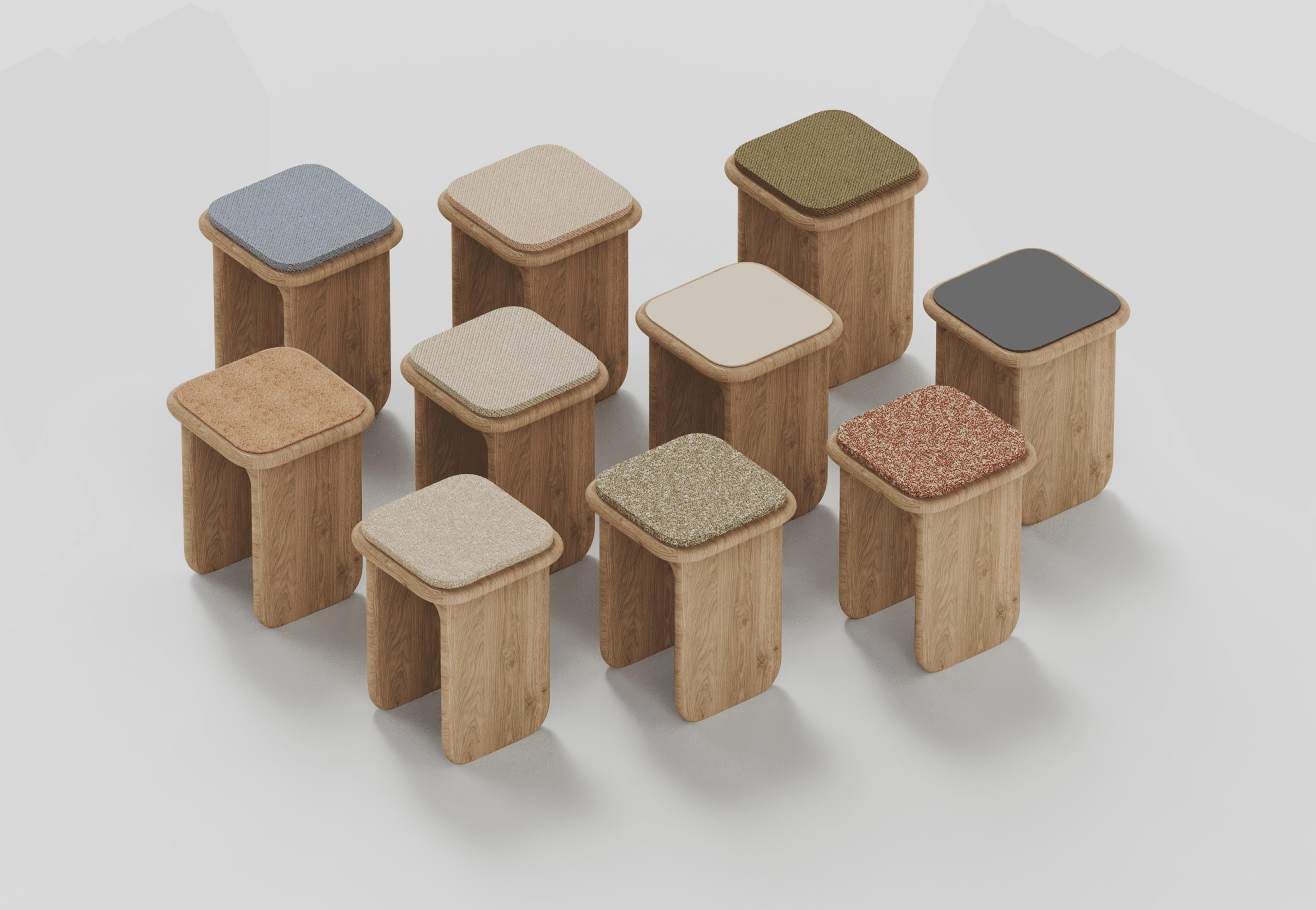 Streetside billboard with flyposters of the Batch.Works brand and illustrations