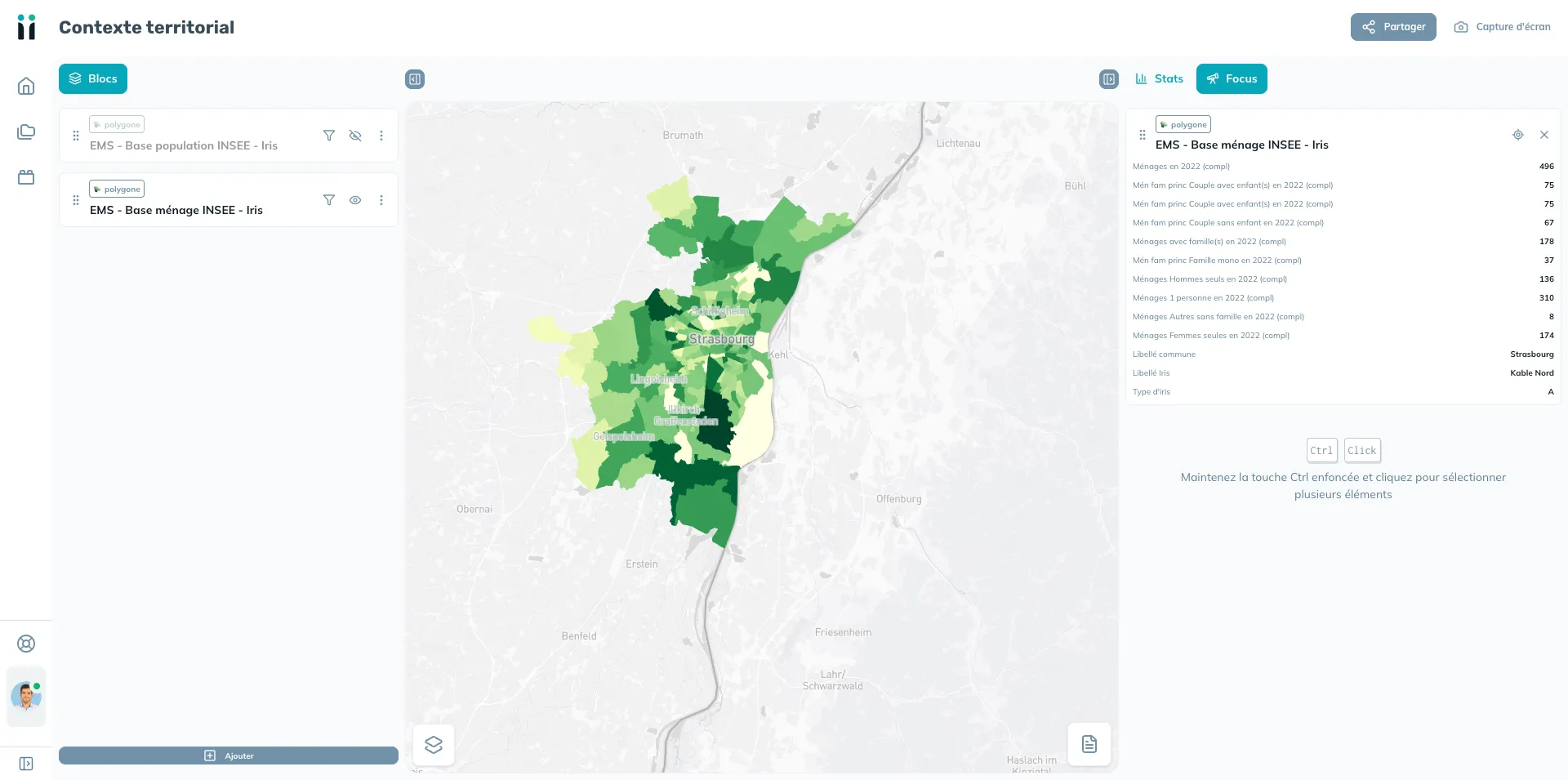 visualisation - plateforme points de vente et