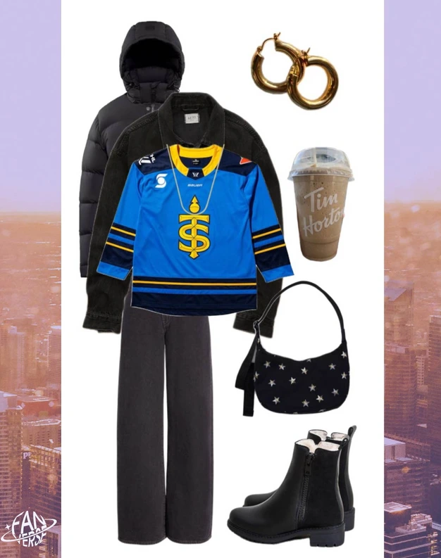 Elizabeth Robinson's logo design against a purple sky with the moon in the background