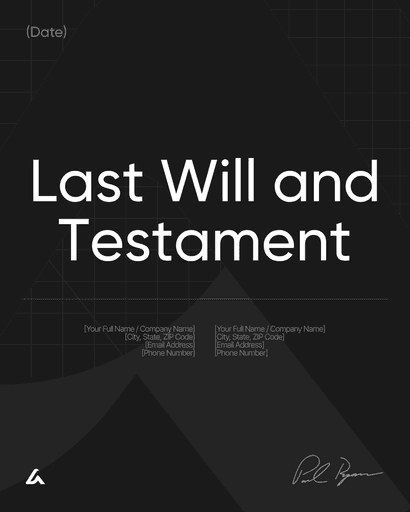 Last Will and Testament 
