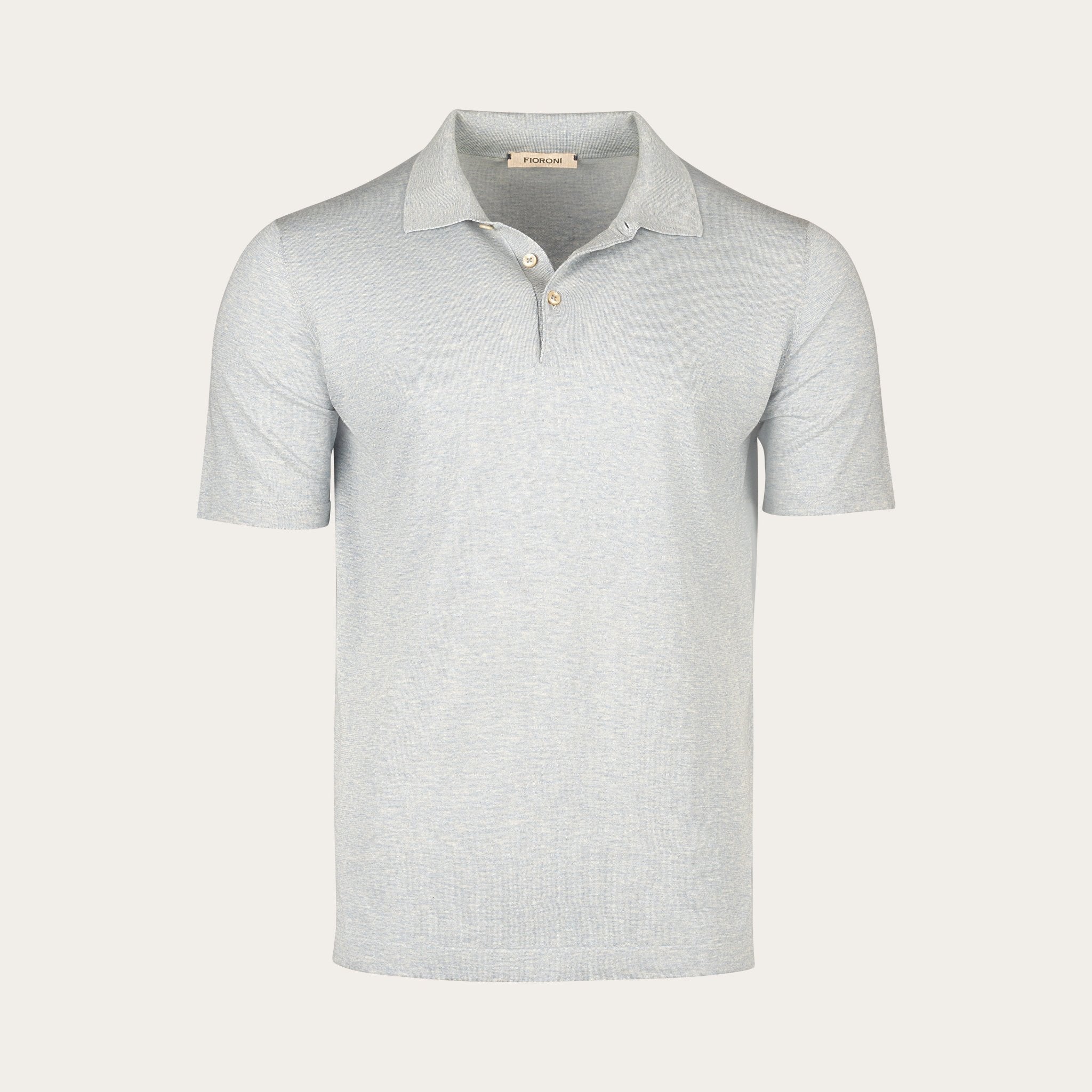 Lightweight polo - style sweater in pure cotton - Mandelli UK