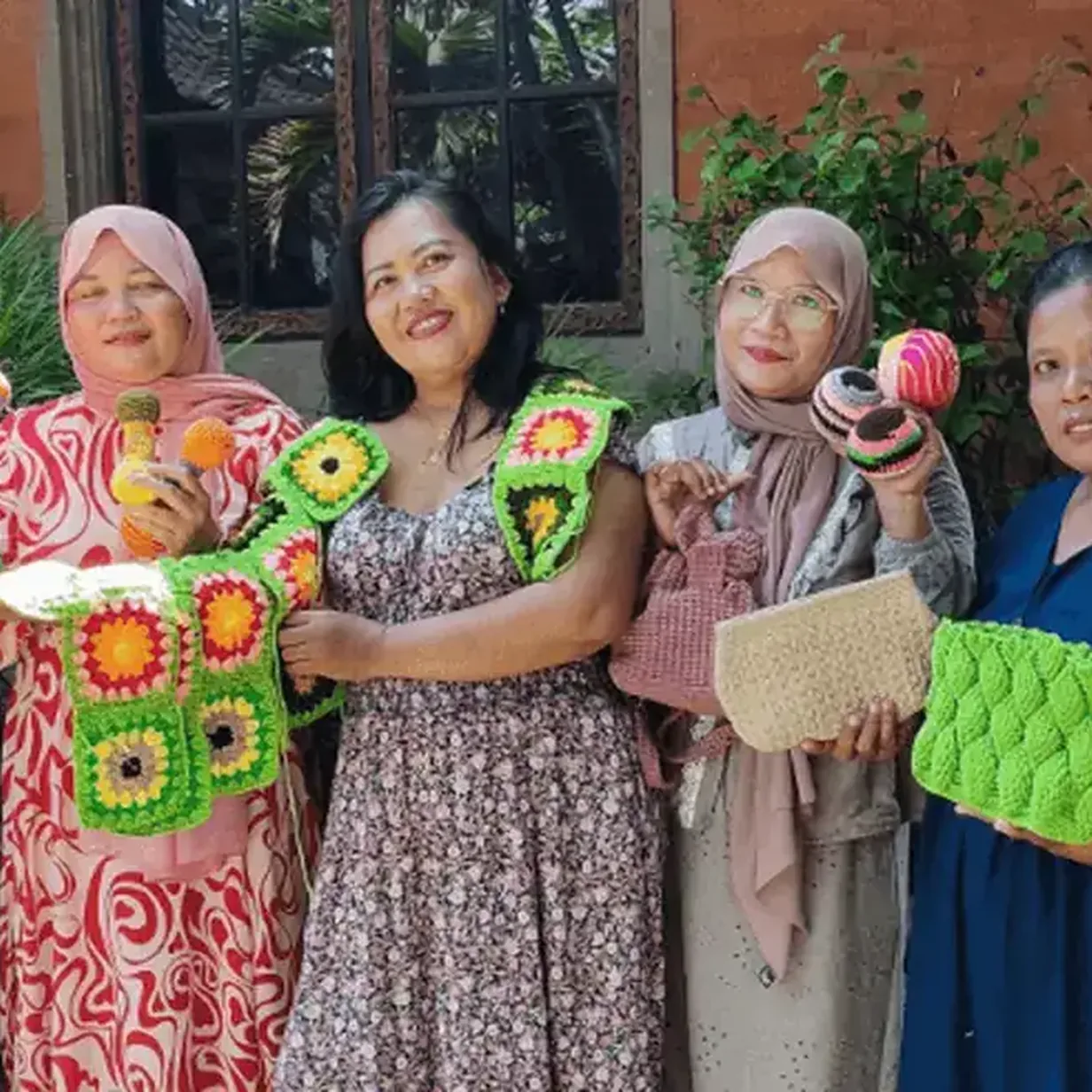 women selling products