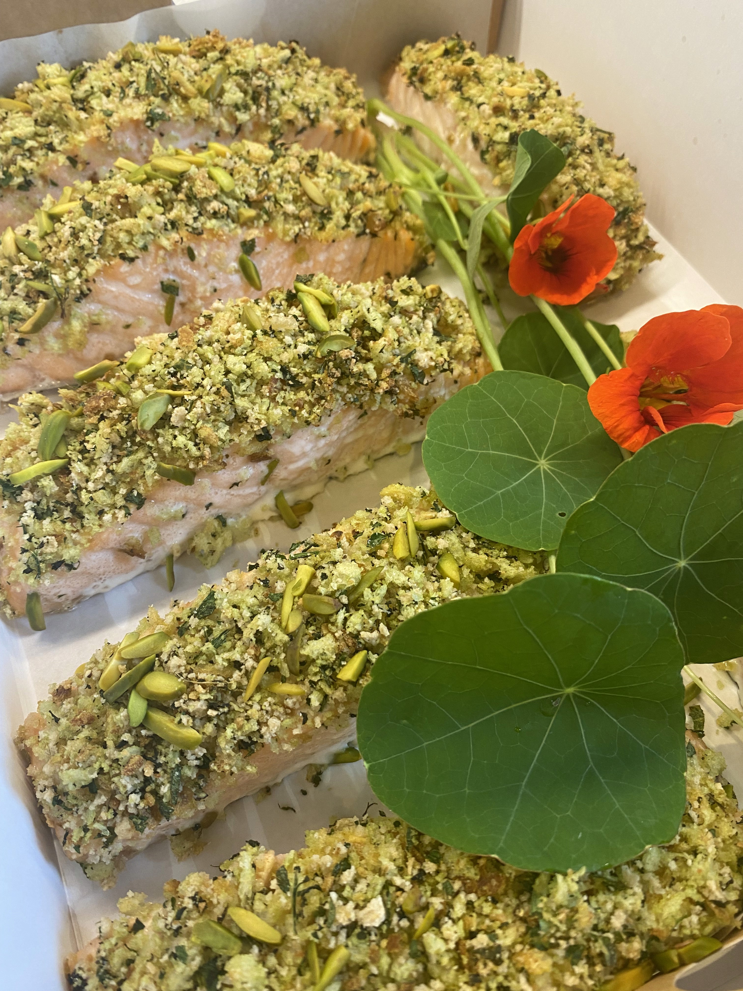 Salmon Prepaired for a corporate event