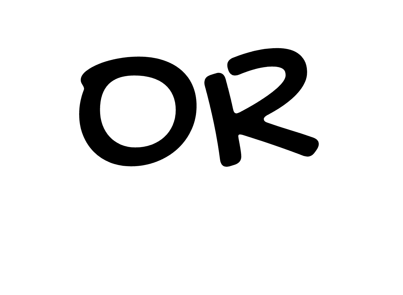 "or" text