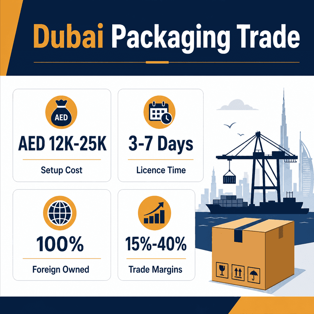 Infographic: Start a Packing & Packaging Materials Trading Business in Dubai