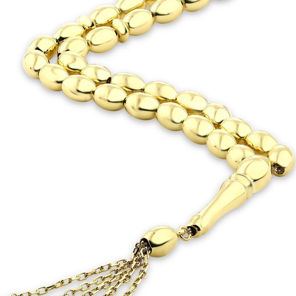 Assos Pırlanta 14 Ayar Altın Klasik Erkek Tesbih Modeli