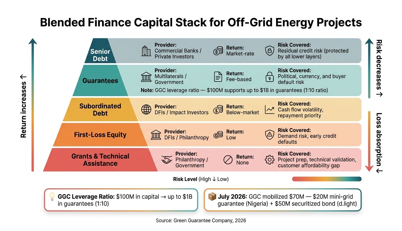 Blended Finance Capital Stack for Off-Grid Energy Projects