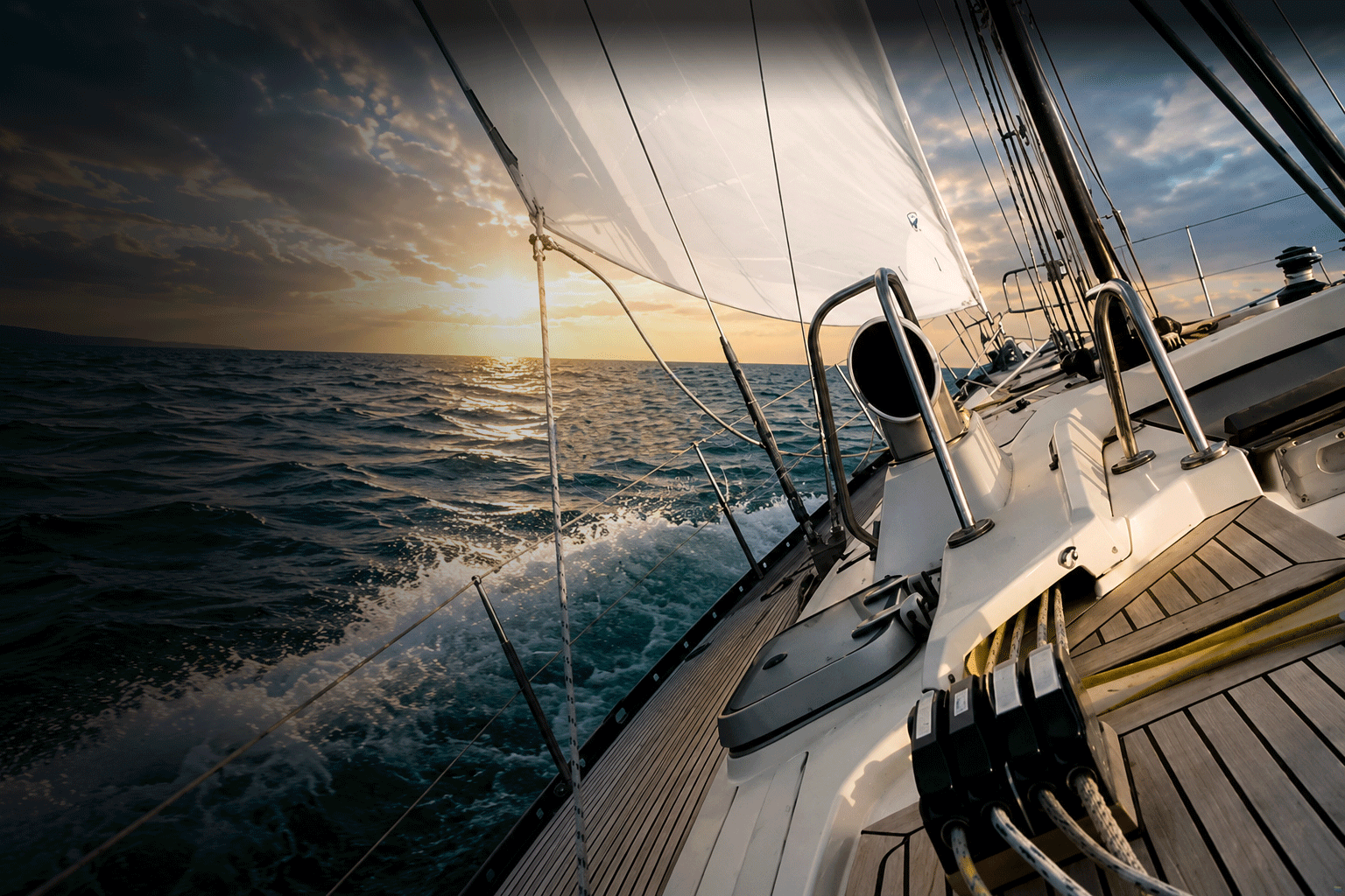 Falcon sailing