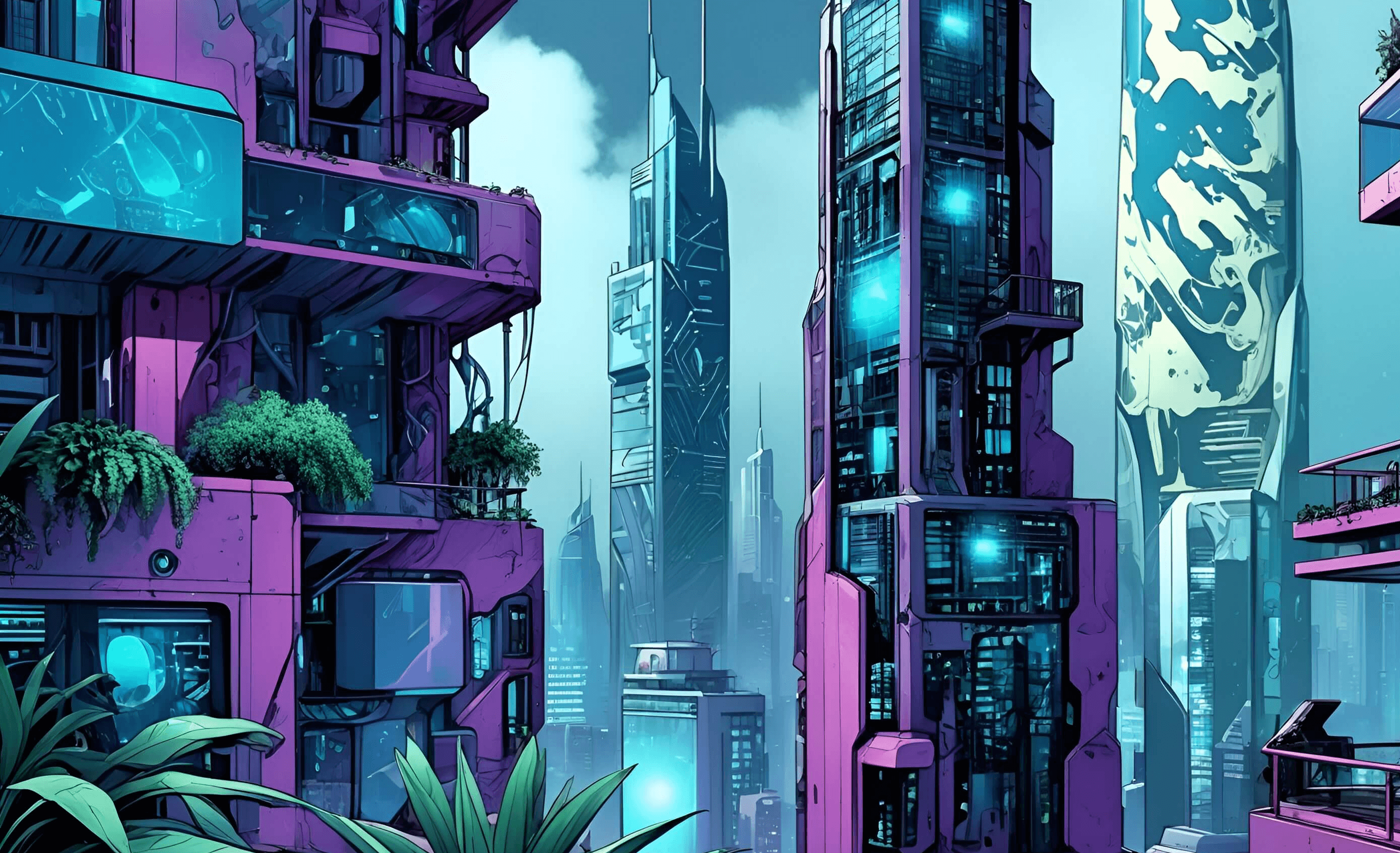 futuristic city