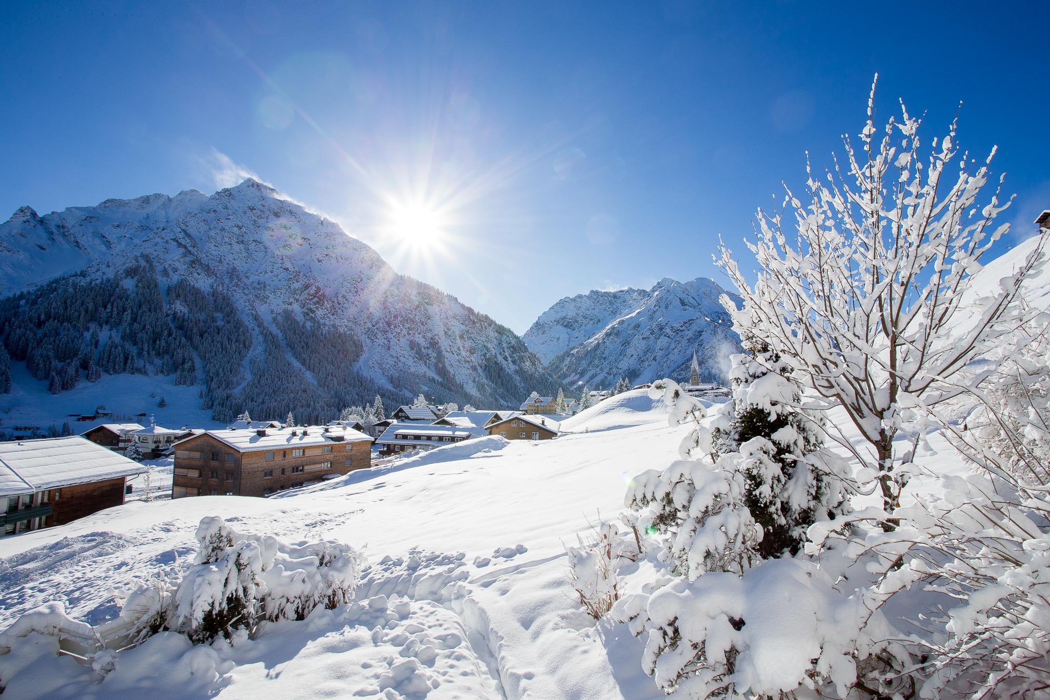 bergpanorama winter