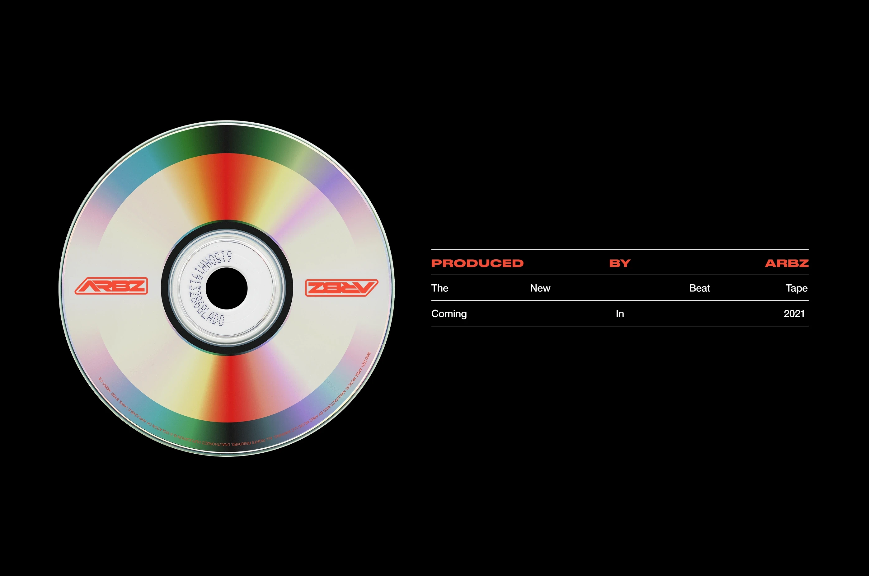 ARBZ — Album CD layout with custom ARBZ design — Music packaging