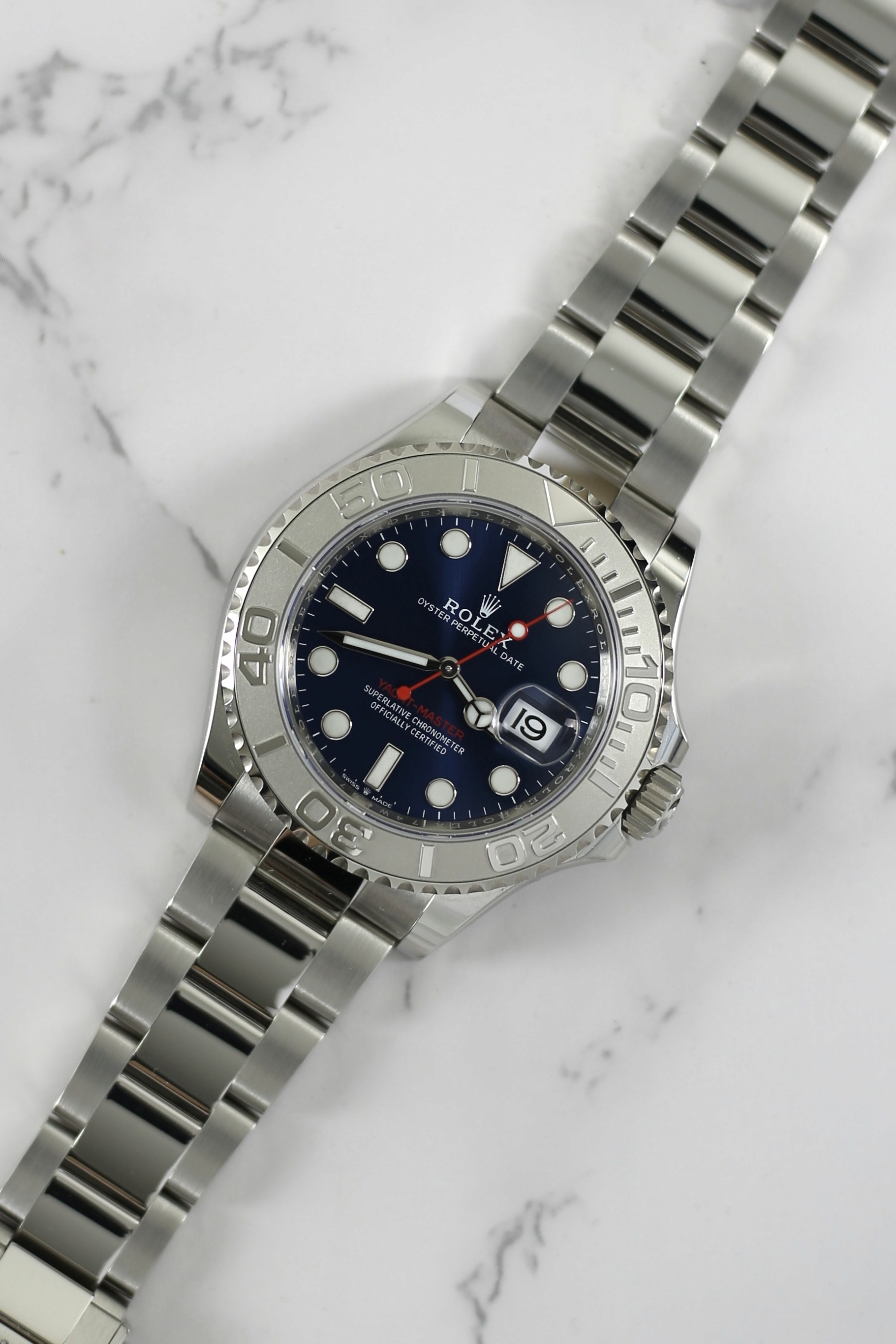 YACHT MASTER BLUE DIAL STEEL & GOLD
