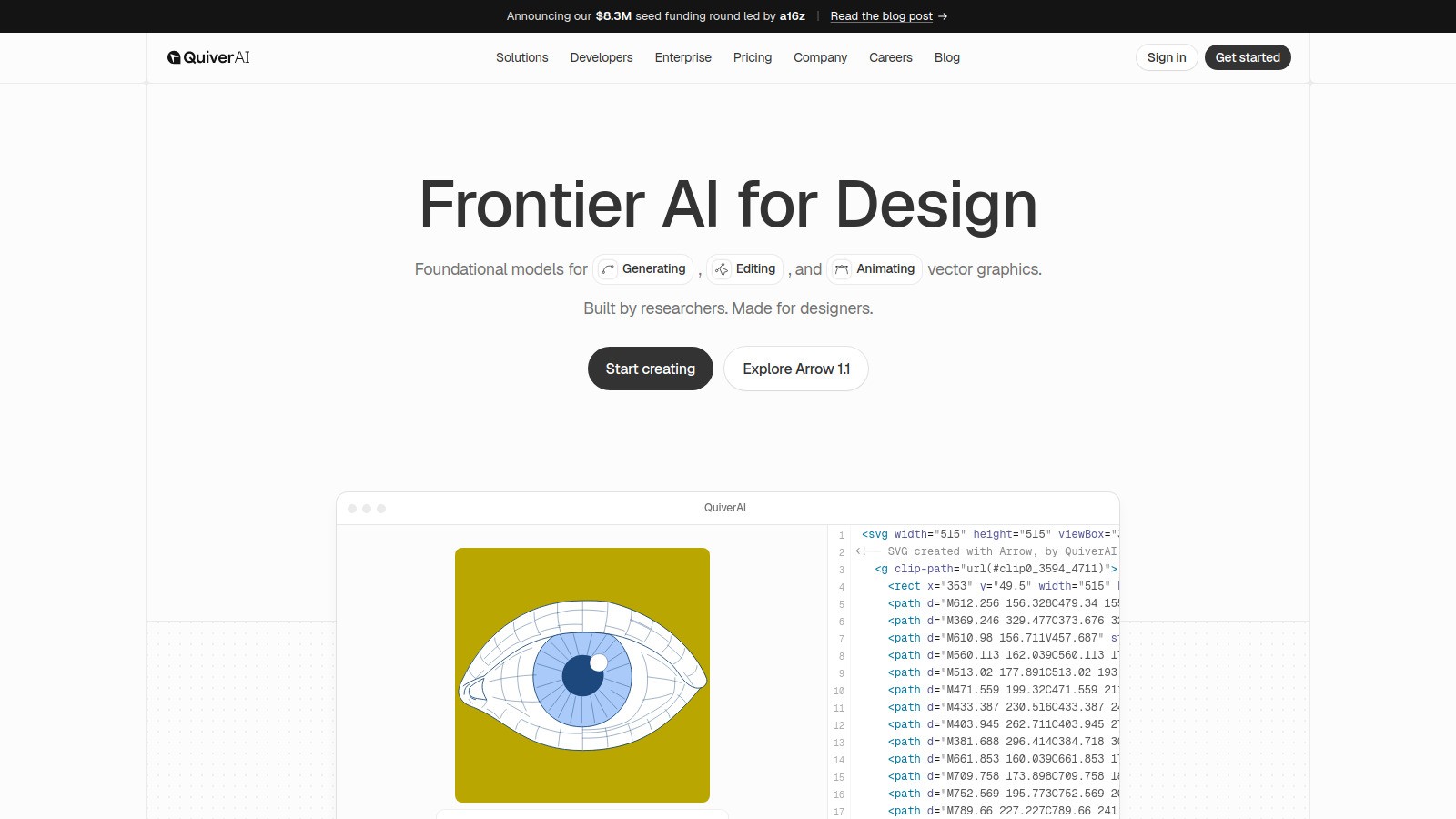 Quiver, AI SVG tool for teams