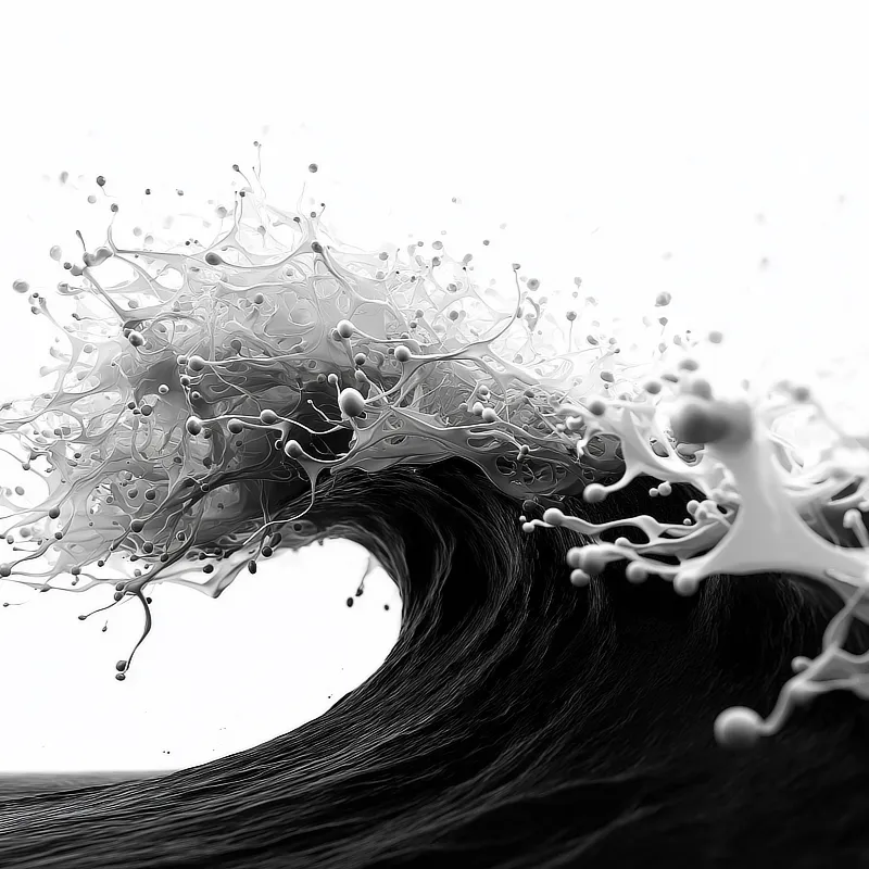 Abstrakte Darstellung einer Welle